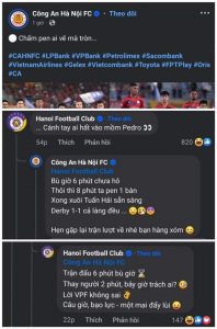 Fanpage Hà Nội FC và CAHN 'va nhau' bằng thơ, tạo nên một cuộc chiến thú vị trên mạng xã hội - Ảnh 1.