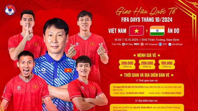 Giá vé trận Việt Nam vs Ấn Độ rẻ bất ngờ, Quế Ngọc Hải tin CĐV sẽ 'nhuộm đỏ' Thiên Trường - Ảnh 1.